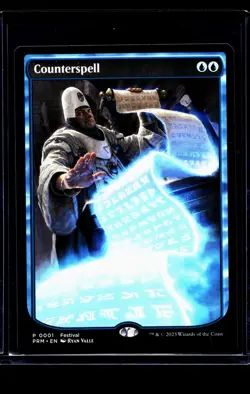 2023 MTG Magic The Gathering MagicFest Full Art Promo #1 Counterspell - Image 1