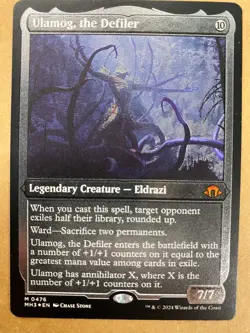 MTG 1x FOIL ETCHED Ulamog, the Defiler 476 Modern Horizons 3 Magic the x1 NM - Image 1