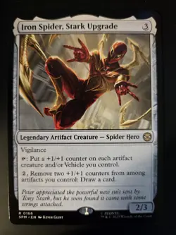 Iron Spider, Stark Upgrade NM Marvel's Spider-Man MTG FREE SHIPPING - Image 1