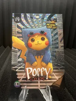 Poppy Playtime (Pikachu) #E19 - Silver Holo Box Hit - Pikachu Cosplay - Pokemon - Image 1