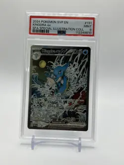 2024 POKEMON SVP EN-SV BLACK STAR PROMO 131 KINGDRA EX FULL ART PSA 9 - Image 1