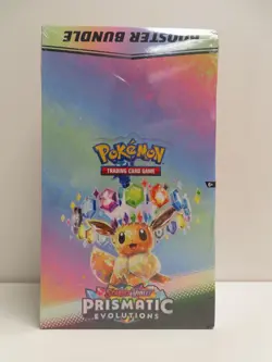 2025 Pokemon Prismatic Evolutions Factory Sealed Booster Bundle Display Box (b) - Image 1