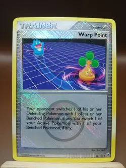 MP Warp Point 88/100 Pokemon League Crosshatch Holo Promo Pokemon TCG - Image 1