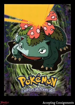 1999 Topps Pokemon Movie Animation Ed. Blue Logo Back #E3 Venusaur - Stage 3 LP - Image 1
