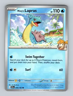Pokemon TCG: SV10: Destined Rivals - Misty's Lapras - (DRI) - 050/182 - Image 1