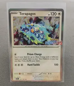 Pokemon - Surging Sparks - TERAPAGOS 161/191 - Horizons Stamped Promo Holo - Image 1
