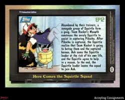 2000 Topps Pokemon TV Animation Series 2 #EP12 Here Comes the Squirtle Squad LP - Image 2