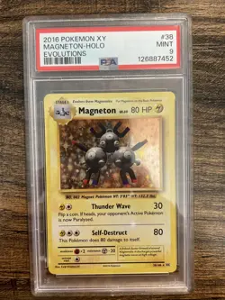 2016 Pokemon XY Evolutions Magneton Holo #38 /108 PSA 9 MINT - Image 1