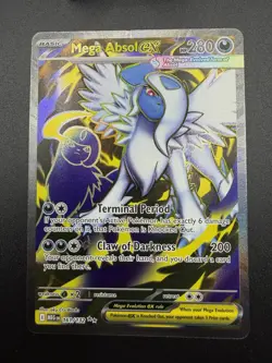Mega Absol ex Full Art Ultra Rare 161/132 Pokemon Mega Evolution English - Image 3