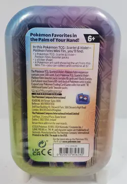 Pokemon TCG: Paldean Fates Mini Tin: Smoliv, FACTORY SEALED! NEW! Free Shipping - Image 2