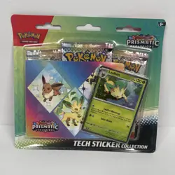 Pokemon TCG Scarlet Violet Prismatic Evolutions Tech Sticker Collection Leafeon - Image 2