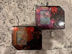 Pokemon TCG Destined Rivals Team Rocket Tins Factory Sealed Lot Of 2 Ship ASAP🔥 - Image 1