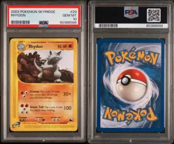 2003 Pokemon Skyridge Rhydon #29 PSA 10 GEM MT - Image 3