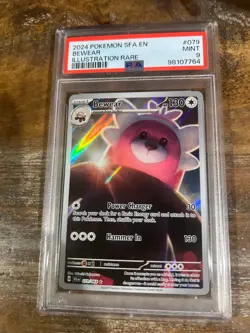 POKEMON 2024 Shrouded Fable Illustration Rare BEWEAR #079 PSA 9 Mint RARE - Image 1