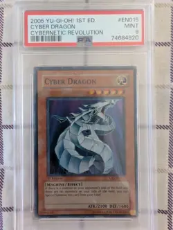 Yu-Gi-Oh! Cyber Dragon 1st Edition CRV-EN015 Cybernetic Revolution PSA 9 - Image 1