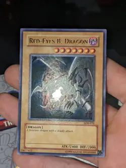 Yugioh! Red-Eyes B. Dragon - LOB-070 - Ultra Rare - Unlimited Edition Near Mint - Image 1