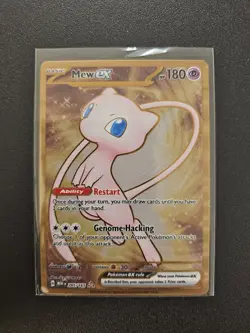 Pokemon TCG Mew EX Metal Gold NM 205/165 Scarlet & Violet 151 Promo Card - Image 3