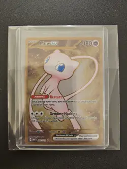 Pokemon TCG Mew EX Metal Gold NM 205/165 Scarlet & Violet 151 Promo Card - Image 5