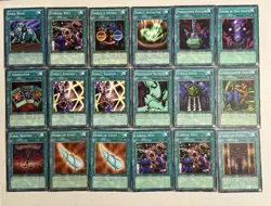 Yugioh Vintage Lot of 99 Common Magic Cards - Image 1