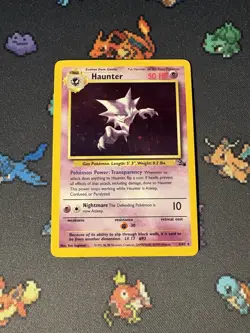 Pokemon Cards Haunter 6/62 Holo Rare Fossil UNLIMITED - (MP) - Image 1