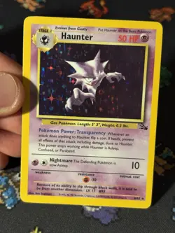 Pokemon Cards Haunter 6/62 Holo Rare Fossil UNLIMITED - (MP) - Image 2