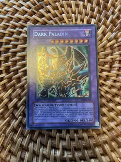 Dark Paladin DMG-001 Limited Edition Yu-Gi-Oh Secret Rare Promo Card DAMAGED - Image 1