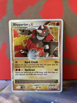 Pokemon TCG Rhyperior LV.X Legends Awakened Holo Card 145/146 LP/NM - Image 1