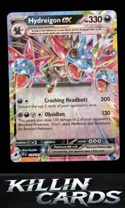 Hydreigon ex - 119/191 119/191 Pokemon Double Rare SV08: Surging Sparks Card NM - Image 1