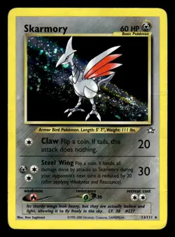 Skarmory 13/111 Holo Rare Neo Genesis Set Pokemon Card - Image 1