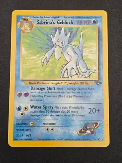 Sabrina's Golduck Gym Challenge 30/132 Rare Regular Unlimited WOTC Pokemon Card - Image 1