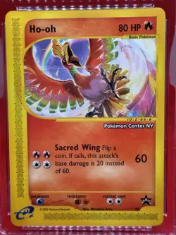 Ho-Oh # 52 Black Star Promo Pokemon Center NY Stamped Card CGC GEM MINT 10 2002 - Image 2