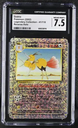 CGC 7.5 Dodrio 2002 Legendary Collection 41/110 Reverse Holo Pokemon Card - Image 1