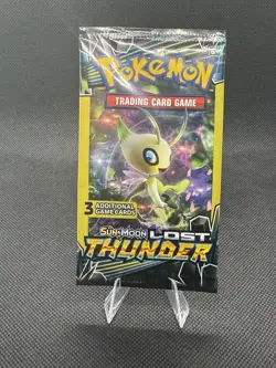 Pokemon TCG Lost Thunder 3-Card Booster Pack Factory Sealed - Image 1