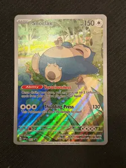 Snorlax - SVP051 - Full Art Black Star Holo Rare Promo 151 - Pokemon Card - NM - Image 1