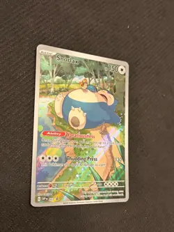 Snorlax - SVP051 - Full Art Black Star Holo Rare Promo 151 - Pokemon Card - NM - Image 2