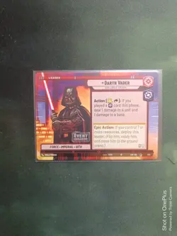 Star Wars Unlimited Darth Vader Event Exclusive stamped Promo Cards - Image 1