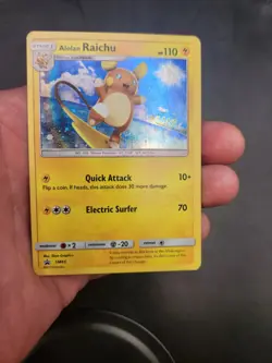 Alolan Raichu Sm65 Black Star Promo Holo Pokemon Card 2017 - Image 4