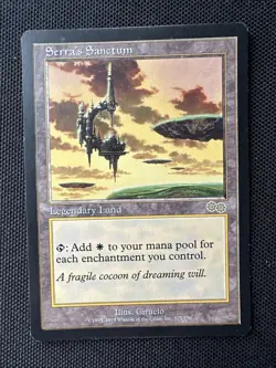 Magic the Gathering Serra's Sanctum Card Urza's Saga Rare - Image 1