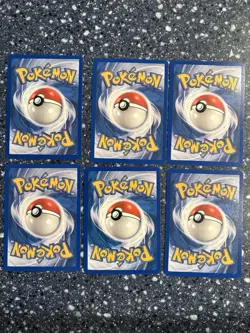 Six Card Team Aqua Pokemon Vintage Lot! - Image 2