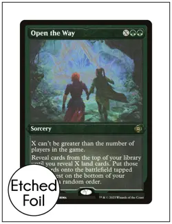 1x Open the Way, Etched Foil, Magic MTG NM - Image 1