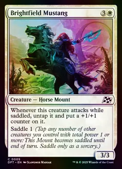 Brightfield Mustang Aetherdrift NM MTG Foil - Image 1