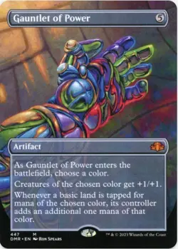 1 x Gauntlet of Power - Borderless - Dominaria Remastered - LP - MTG - Image 1