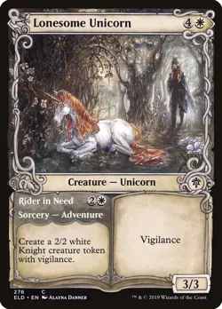 Magic the Gathering (mtg): ELD: Lonesome Unicorn - Image 1