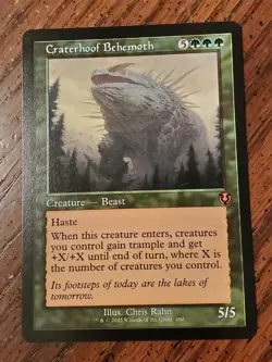 MTG Craterhoof Behemoth ( Retro Frame ) Innistrad Remastered Mythic NM - Image 1