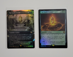 Magic MTG Final Fantasy The Earth Crystal Borderless 342 & 184 Foil Rare - Image 1