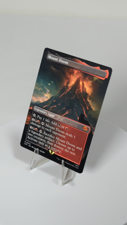 Mount Doom Borderless 343 Universes Beyond LoTR MTG NM Regular See Video - Image 2