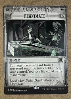 Reanimate - Outlaws of Thunder Junction The Big Score - NM MTG - Image 1