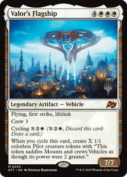 MTG Valor's Flagship - Promo Pack, Light Play, English Promo Pack: Aetherdrift - Image 1
