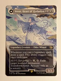 Venat, Heart of Hydaelyn - (Borderless) - FINAL FANTASY - NM MTG - Image 1