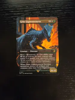Grim Giganotosaurus (Borderless) Universes Beyond: Jurassic World Regular - Image 1
